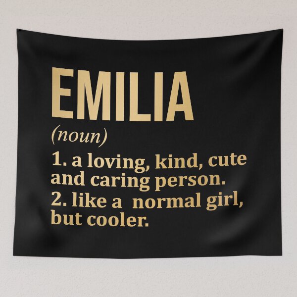 Item preview, Emilia Name Definition in Gold designed and sold by XCIV.