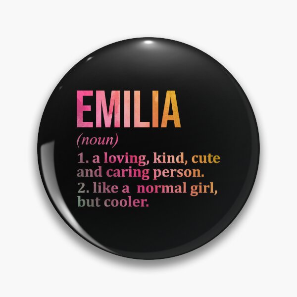 Item preview, Emilia Name Definition in Watercolor designed and sold by XCIV.
