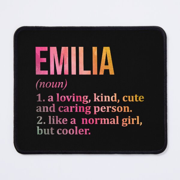 Artikelvorschau, Emilia-Namensdefinition in Aquarell entworfen und verkauft von XCIV.