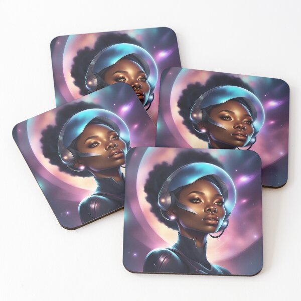 Item preview, Galactic portrait of a girl designed and sold by jellyfishdsgn.