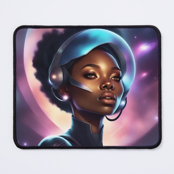 Item preview, Galactic portrait of a girl designed and sold by jellyfishdsgn.