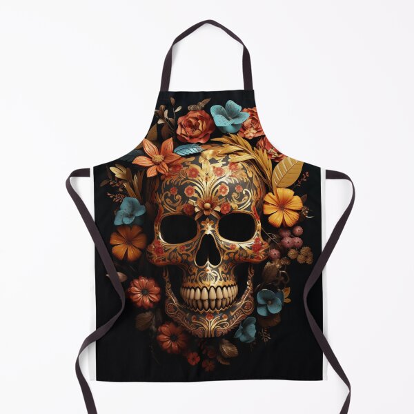 Item preview, Skull with Yellow Flowers designed and sold by narenz03.