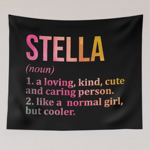 Item preview, Stella Name Definition in Watercolor designed and sold by XCIV.