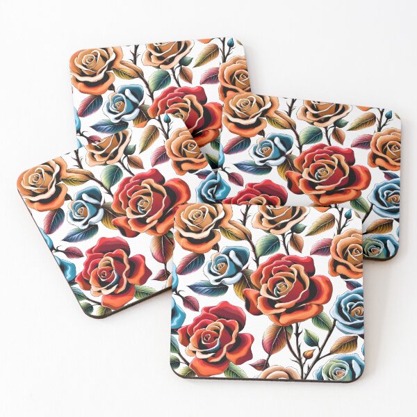 Item preview, The artwork of several multicolored roses that have beautifully blossomed  designed and sold by CoolVisionStd.