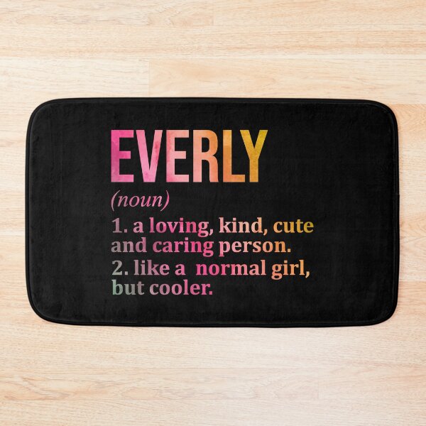 Item preview, Everly Name Definition in Watercolor designed and sold by XCIV.