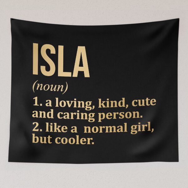 Item preview, Isla Name Definition in Gold designed and sold by XCIV.
