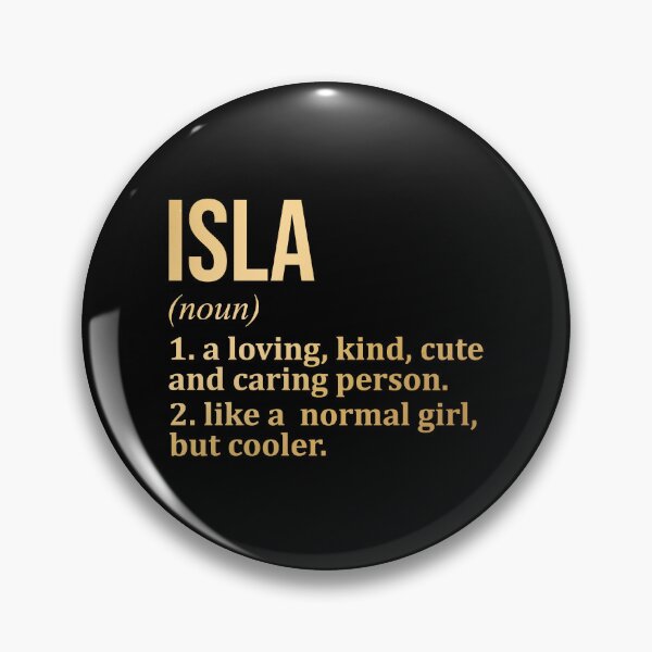 Item preview, Isla Name Definition in Gold designed and sold by XCIV.