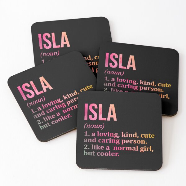 Item preview, Isla Name Definition in Watercolor designed and sold by XCIV.