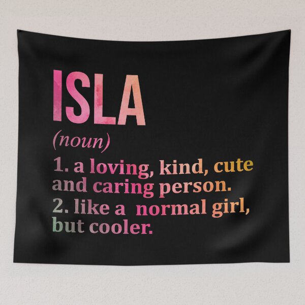 Item preview, Isla Name Definition in Watercolor designed and sold by XCIV.