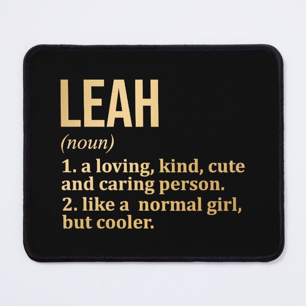 Item preview, Leah Name Definition in Gold designed and sold by XCIV.