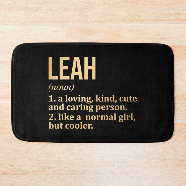 Item preview, Leah Name Definition in Gold designed and sold by XCIV.