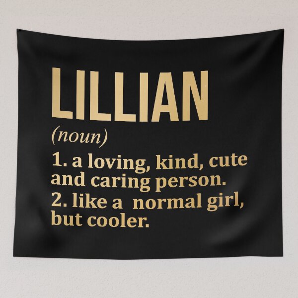 Item preview, Lillian Name Definition in Gold designed and sold by XCIV.