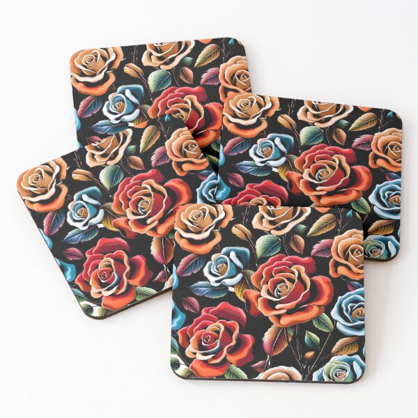 Item preview, The artwork of several multicolored roses that have beautifully blossomed, no background designed and sold by CoolVisionStd.