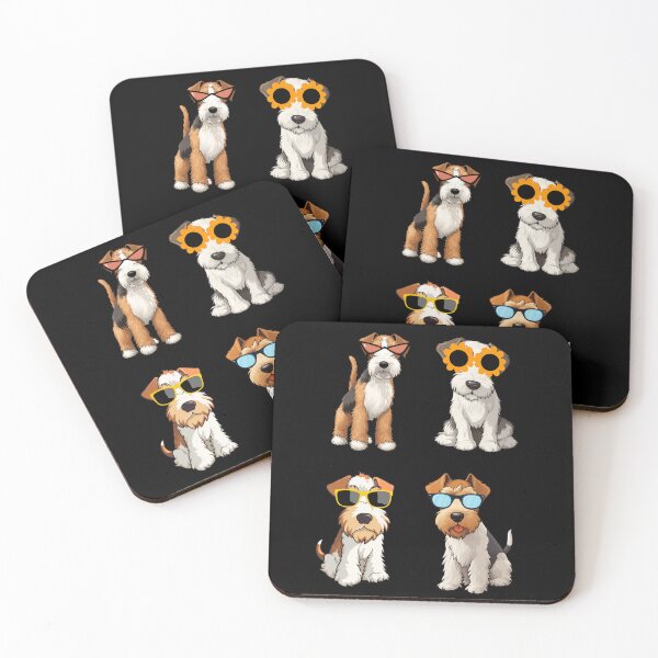 Item preview, Wire Fox Terrier Dogs Wearing Sunglasses designed and sold by TheAnimalZ00.