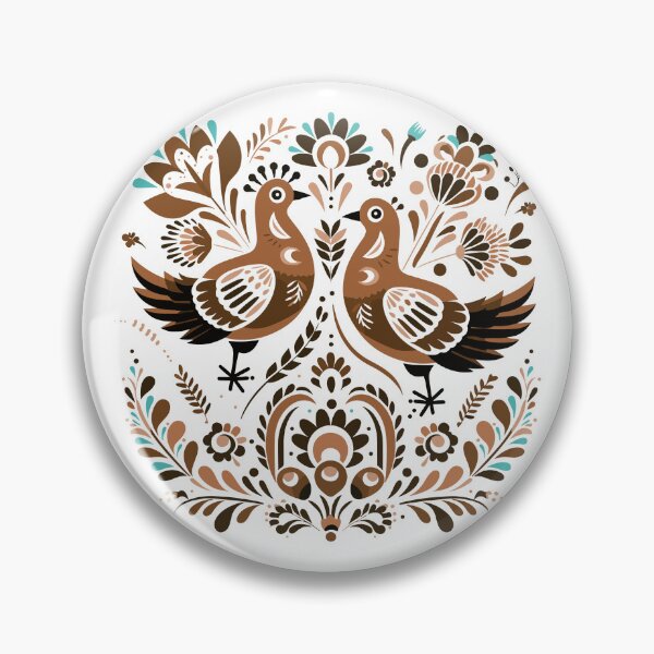Item preview, Bird Pigeon Polish Folk Art designed and sold by ImprintMage.