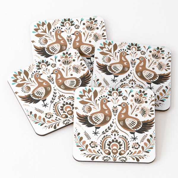 Item preview, Bird Pigeon Polish Folk Art designed and sold by ImprintMage.