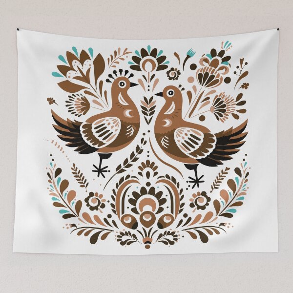 Item preview, Bird Pigeon Polish Folk Art designed and sold by ImprintMage.