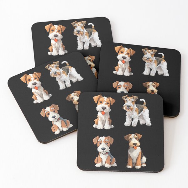 Item preview, Cute Wire Fox Terrier Dogs  designed and sold by TheAnimalZ00.