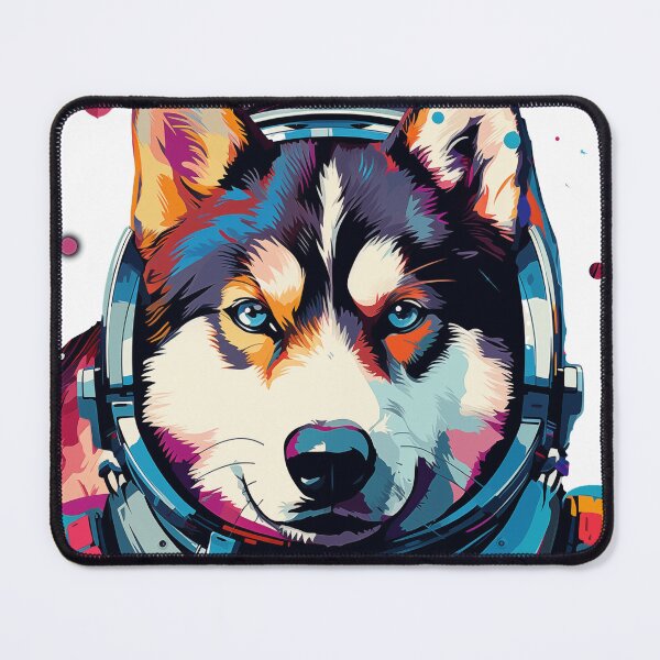 Item preview, Colorful space Siberian husky designed and sold by Pasinn.