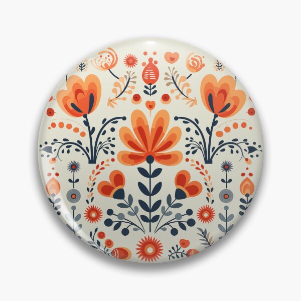 Item preview, Flowers Floral Polish Folk Art designed and sold by ImprintMage.