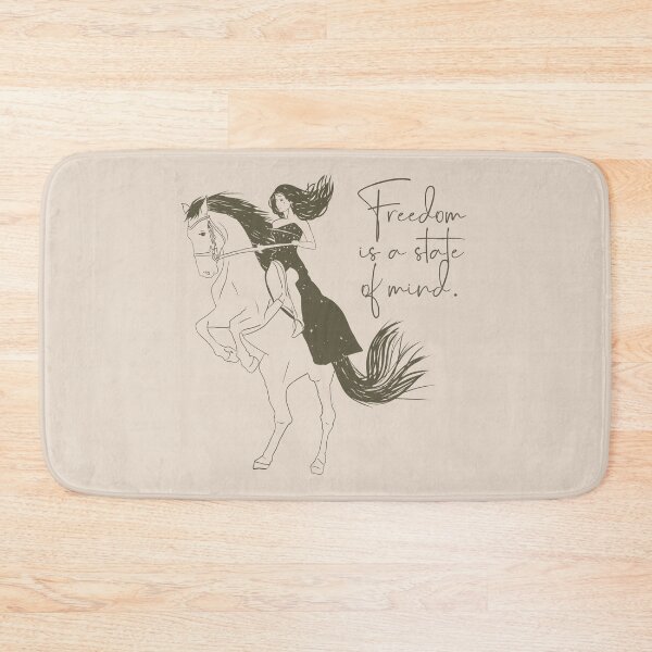 Item preview, Illustration of an inspiring woman - Khaki saddle designed and sold by Michouprint.