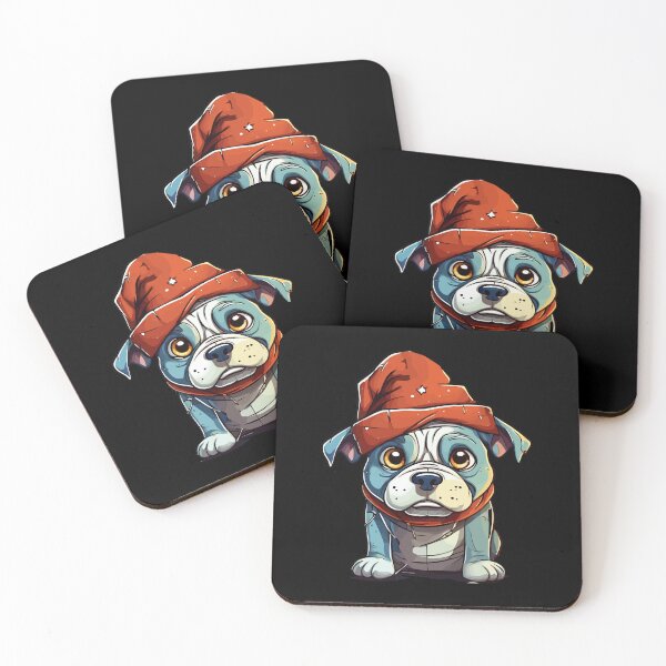 Item preview, American Bully Dog Christmas Santa Hat designed and sold by Peculiarts.