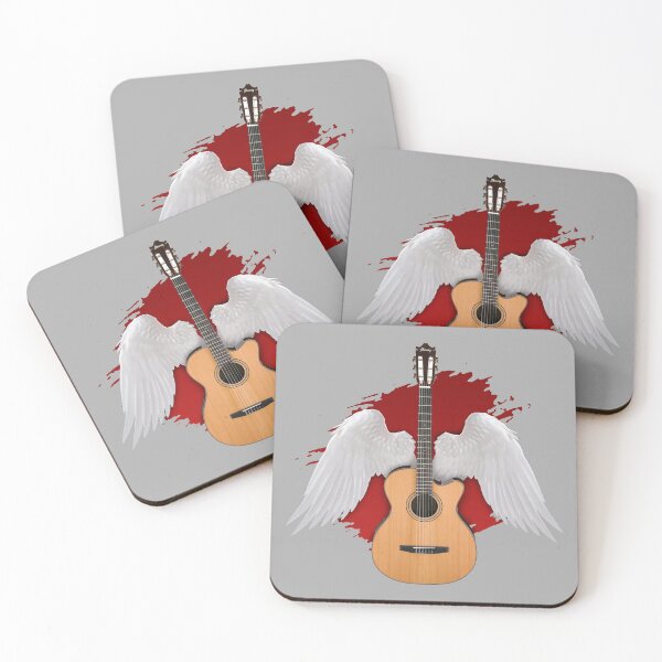 Item preview, Guitar with Wings and blood amazing design designed and sold by Ravex  Graphix.