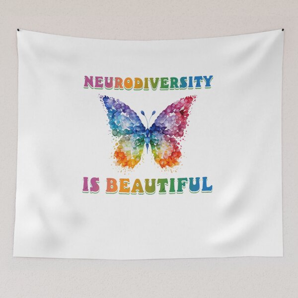Item preview, Neurodiversity is Beautiful Autism Butterfly Design, ADHD, Special Ed Teacher Social Worker Special Needs Mom Autism ABA designed and sold by behindthefacts.