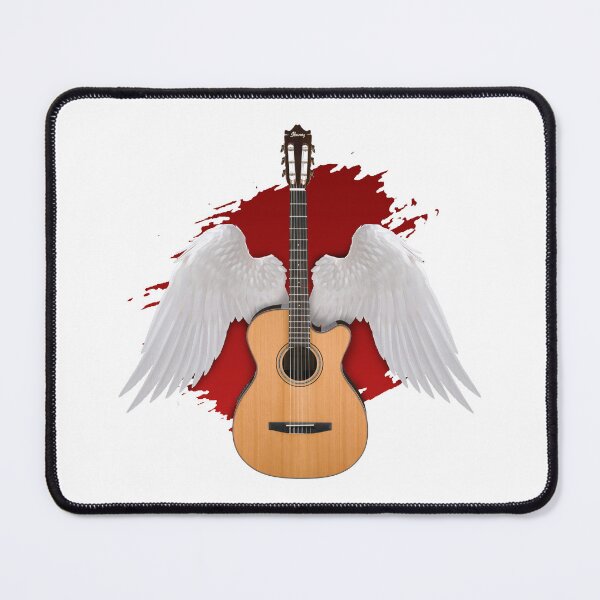 Item preview, Guitar with Wings and blood amazing design designed and sold by Ravex  Graphix.