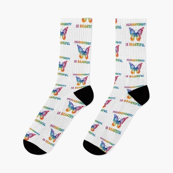 Item preview, Neurodiversity is Beautiful Autism Butterfly Design, ADHD, Special Ed Teacher Social Worker Special Needs Mom Autism ABA designed and sold by behindthefacts.