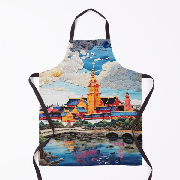 Item preview, The art of embroidering images of the country that makes one look happy and cheerful. designed and sold by Natcharee.