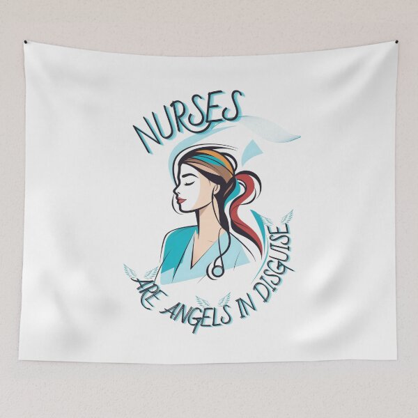 Item preview, Nurses are Angels in Disguise designed and sold by alaa-mously.