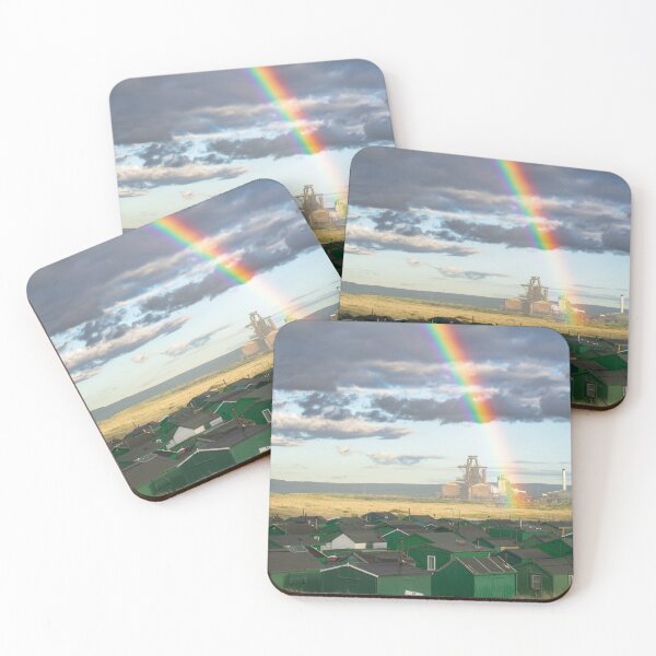 Item preview, Rainbow fishing huts designed and sold by krwinterphotos.