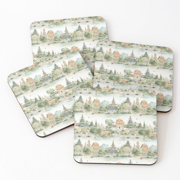 Item preview, Thai Temples and Pagodas designed and sold by MimoruShop.