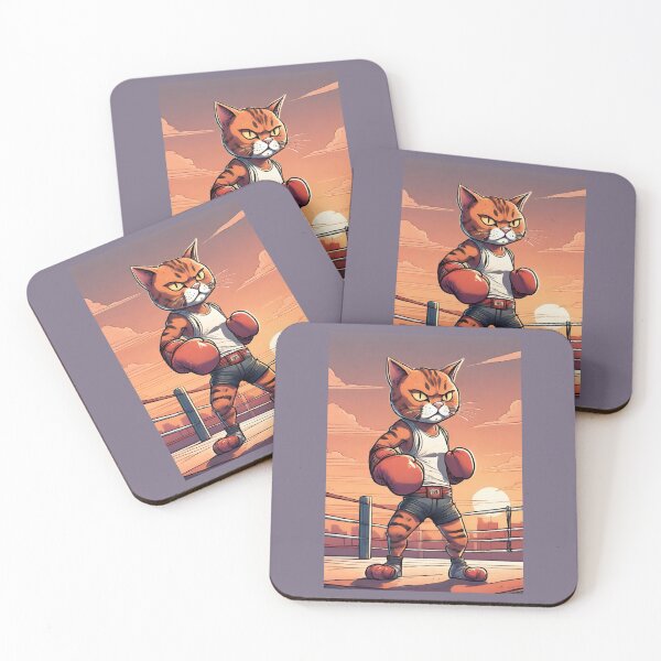 Item preview, Boxing Cat Sunset designed and sold by GleamingGiant.