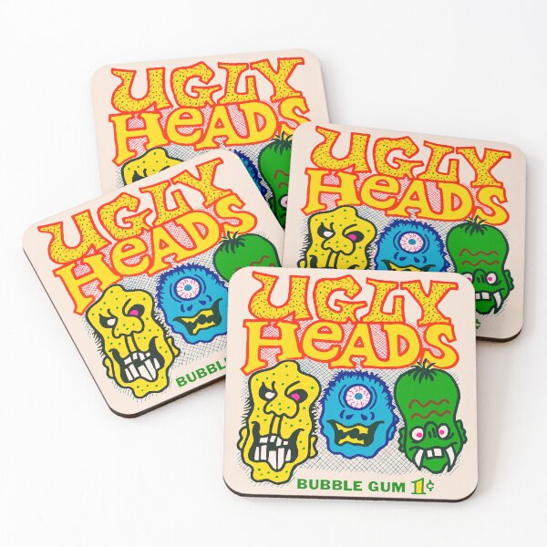 Item preview, Ugly Heads Vintage Bubble Gum Draw designed and sold by blackink-design.
