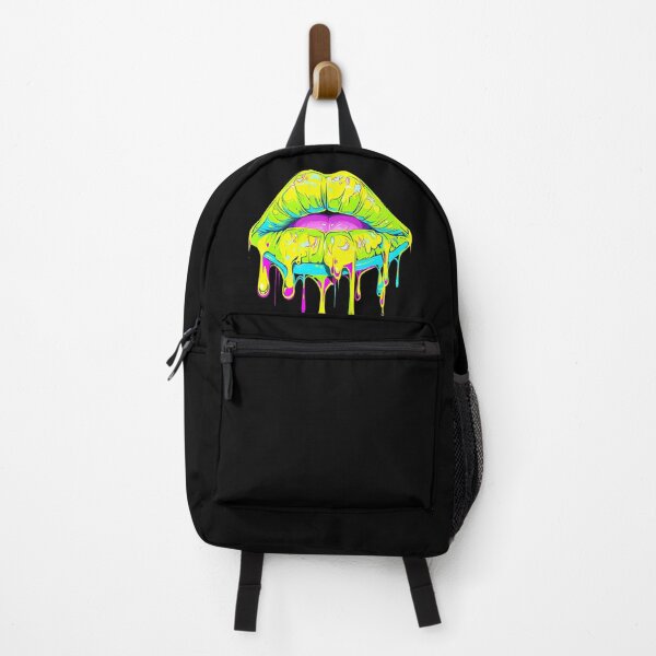 Item preview, Dripping yellow girl lip - kissing mouth designed and sold by WallGemsArt.