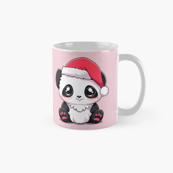 Item preview, Cute cartoon panda wearing Santa hat, Christmas panda, New Year panda designed and sold by Niktarka.