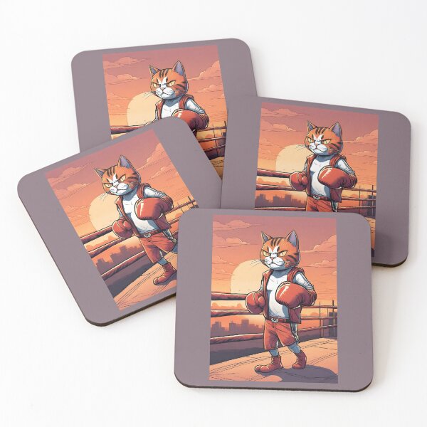 Item preview, Boxing Cat Sunset designed and sold by GleamingGiant.