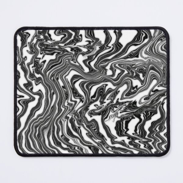 Item preview, Waved vortex plastic pattern black designed and sold by nogamax.