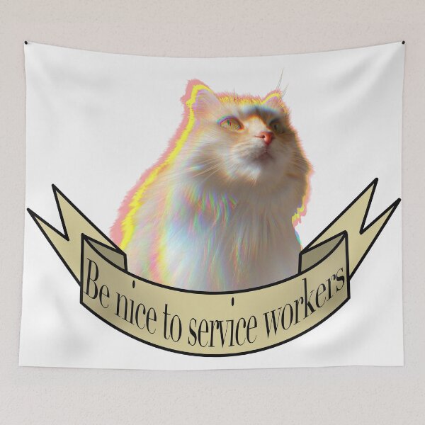 Item preview, Be nice to service workers designed and sold by TicaCreations.