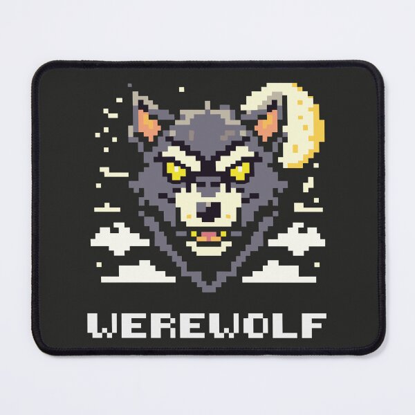 Item preview, Werewolf 8 bit MONSTRICOS designed and sold by POLARIS STORE.