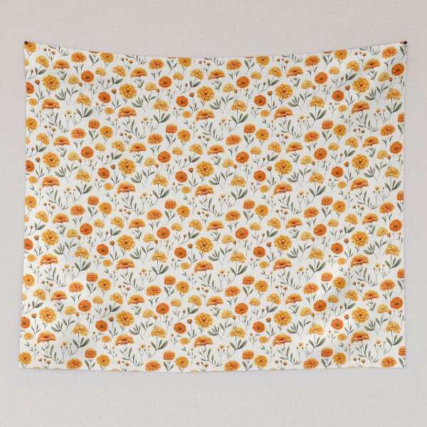 Item preview, Golden Radiance: Celebrating the Vibrant Splendor of Marigold Flowers designed and sold by qoodesignstudio.