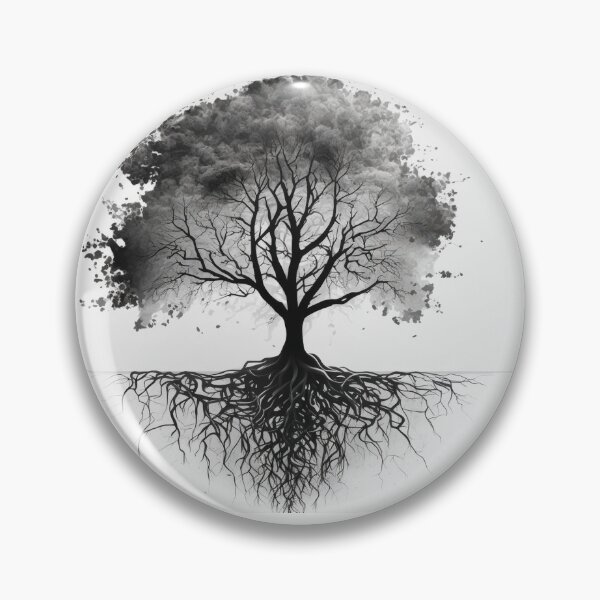 Item preview, Stylized tree with roots concept designed and sold by MiraCleAI.