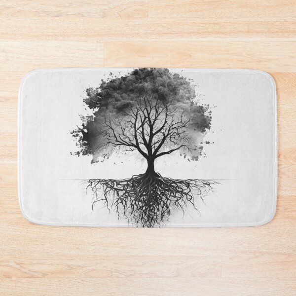 Item preview, Stylized tree with roots concept designed and sold by MiraCleAI.