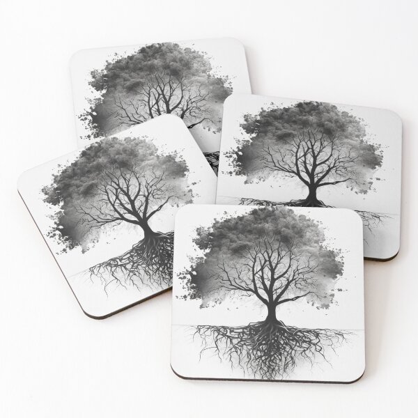 Item preview, Stylized tree with roots concept designed and sold by MiraCleAI.