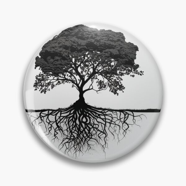 Item preview, Stylized tree with roots concept designed and sold by MiraCleAI.