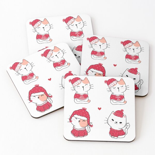 Item preview, Festive Cats designed and sold by ONLINE DISTRICT.