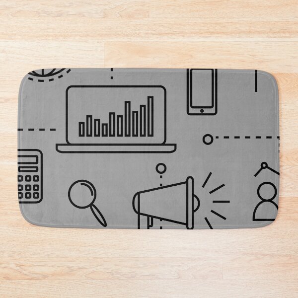 Item preview, Dark Gray IT Pattern. designed and sold by ARichArts.