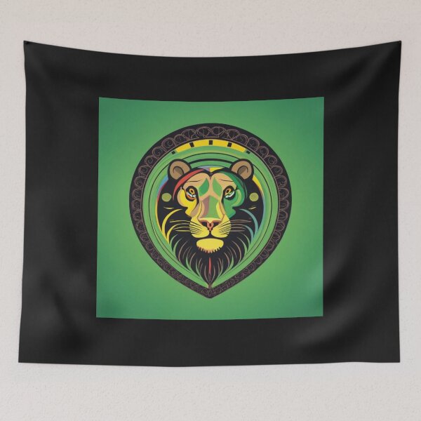 Item preview, Lion symbol in reggae style designed and sold by Studio-DesignWw.